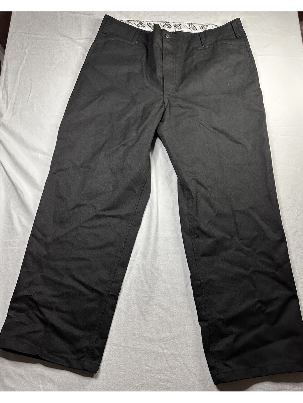 Ben Davis Work Pants Original Fit Black Twill Chino 42x30 Utility Gorilla Baggy